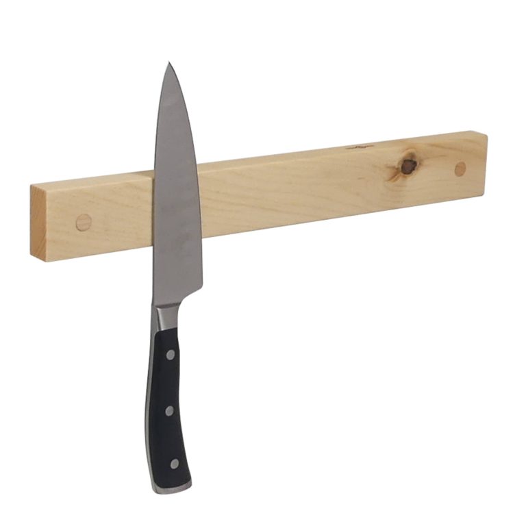 Wooden Magnetic Knife Holder for Utensils and Knives