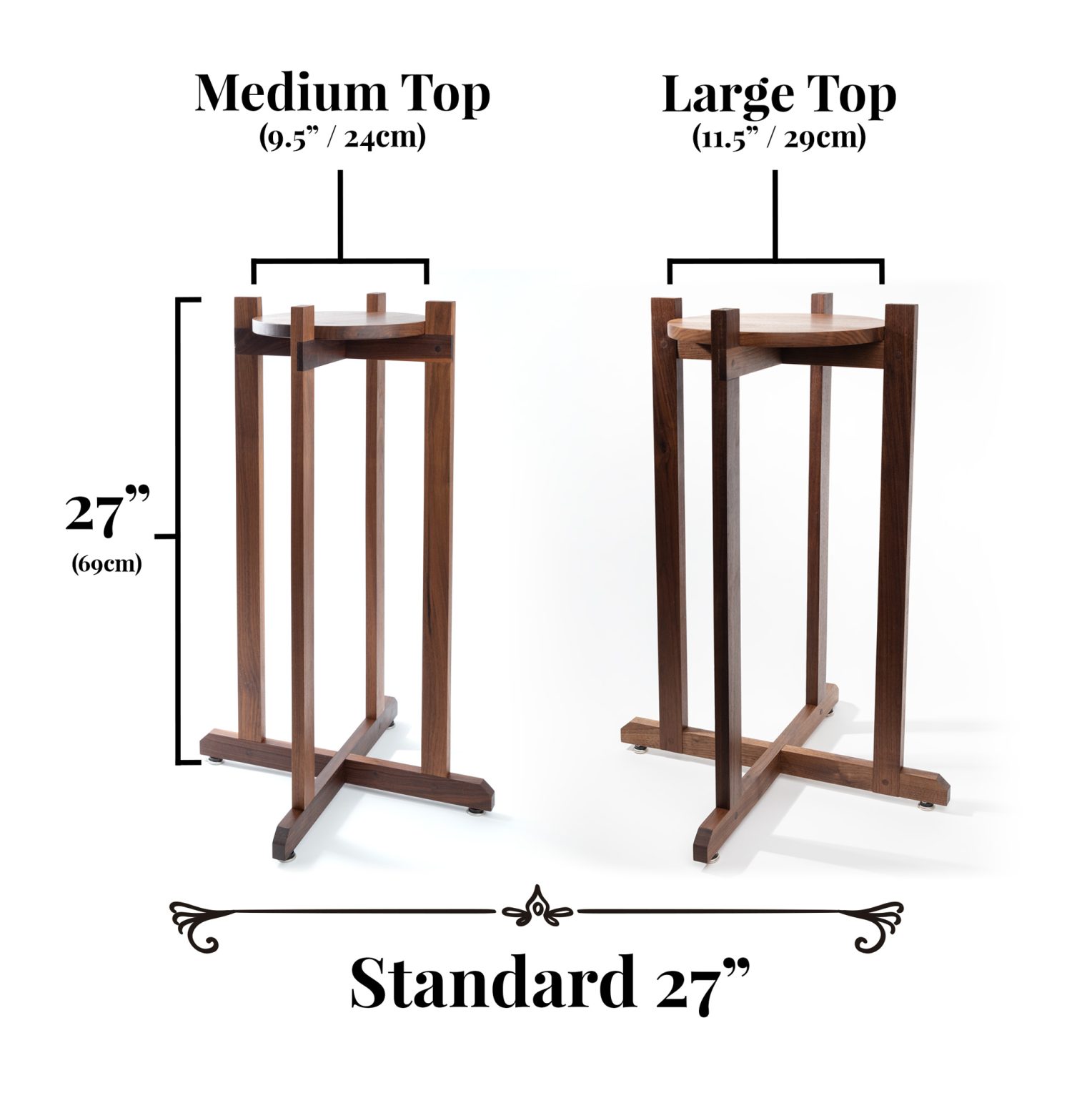 27" Wood Berkey Filter Floor Stand Heirloom Products®