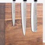 Walnut Counter Knife Holder