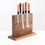 Wood Magnetic Counter Display For Knives Made In USA