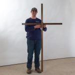 Elegant Mid Century Modern Wall Cross Accent